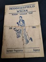 PIRATE PROGRAMME (M HILLS) 1953 RL CHALLENGE CUP SEMI FINAL HUDDERSFIELD V WIGAN