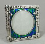 Pewter Art Nouveau Archibald Knox Style Photo Frame 2.3/8" Sq Made in UK | F4