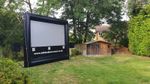Inflatable Outdoor Indoor Movie Projector Screen Airtight Frame Rear Projection