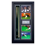 Stephen Hendry Signed Snooker Cue. Framed