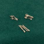 1:12th Dolls House Accessories Set Of 12 Silver Cutlery DA26