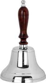 Hand Bell Nickle plated Traditional School Dinner Reception Last Order Pub Bell
