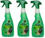 Johnsons Clean Safe Small Animal Rabbit 3 X 500Ml - Hutch Cage Disinfectant