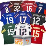 MVPs Autographed/Signed Football Jersey Mystery Box with PSA JSA or Beckett COA