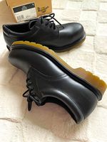 Dr. Martens Icon 2215 PW Black Work Safety Shoes Steel Toe UK 8 New