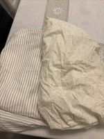 Cot sheets 2 beige and tan 