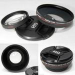 HD DSLR PRO MC AF WIDE w/ MACRO 0.5x Auxiliary Converter Lens for DSLR 52mm fit