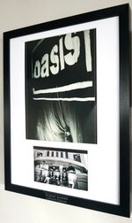 Oasis Framed Knebworth Programme Cover Insert-Liam Gallagher- Definitely Maybe 