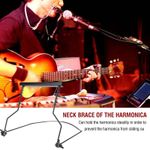 Harmonica Neck Rack Adjustable Suitable 10 Holes Harmonica Neck Holder Durable