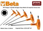 Beta 96T Series Metric & 97T/AS Imperial T-Handle Hexagon Allen Keys & Sets