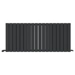 Radiator Horizontal Double Column Flat Panel Designer Anthracite 600x1368mm