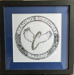 Reading Racers Speedway Team Framed and Mounted Digital Art Print