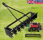 32 Inch Tow Behind Spike Lawn Aerator Soil Penetrator Spikes Tractor Mower Hitch