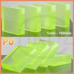PU Polyurethane Rubber Sheet Block Various Size Available 1mm - 100mm Thickess