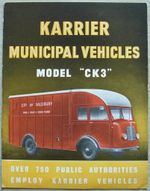 KARRIER Municipal Vehicles CK3 Refuse Collector July 1949 Sales Brochure 1318B