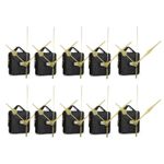 Clock Movement Replacement Hands Spindles Kit 10Pcs Wall Quartz Repair Parts