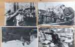 4x WW2 ORIGINAL GERMAN PRESS PHOTO Wehrmacht TACTICAL TRAINING MG34 MG42 Kar98k