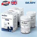 SEJOY Blood Glucose Sugar Aid Meter Test Strips 100X For BG-201/202/203 Diabetic