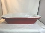 Vintage Pyrex Rectangular Baking Dish  Red Ovenware Collectible Retro Kitchen