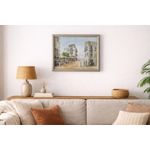 Post-Impressionist Moroccan Cityscape Oil Painting Signed 20thC Framed 52cm