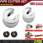 15MM 22MM HEAVY DUTY PIPE TUBE CUTTERS + SPARE WHEELS SLICERS PIPESLICE COPPER