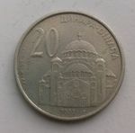 Serbia - 20 Dinars Coin 2003 - Very Good Condition