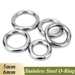 O Rings Strong Welded polished Round Rings A2 Stainless Steel Marine Grade 5m 6m