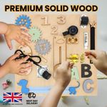 Woden Sensory Toys Busy Board Toddler Toys Baby Sensory Board Montessori Toys