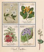 New Zealand 2021 - Botanical Art by Sarah Featon Sheetlet - MNH