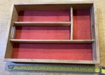 Vintage Wooden Cutlery Tray To Fit In Drawer