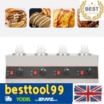 Electric Four Bottle Nacho Cheese Warmer Pump Condiment/Sauce Warmer Dispenser