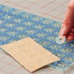 Sheet of Quilt Ruler Non-slip Adhesive Grip Rings For Patchwork Rulers