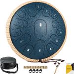 Melobeat Steel Tongue Drum - 13 Inch 15 Notes Tongue Drum - Hand Pan Drums with