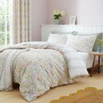 Lilac Pink Ditsy Duvet Cover Easy Care Reversible Quilt Bedding Bed Set King New