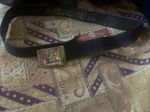 Vintage Soviet Navy Belt Buckle Anchor Star USSR Military Belt Original-1m17 cm