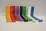 Heavy Duty Steel Shelf Brackets Scaffold Board Powder Coated Colours Single Pair