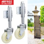 4" Heavy Duty Spring Loaded Swivel Caster Nylon Gate Wheel 440lbs Load Capacity