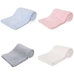 Baby Waffle Blanket Soft Boys Girls Wrap Moses Basket Pram Car Crib