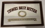 Stones Best Bitter Pub Bar Advertising Mirror - William Stones Brewery - 27x17”
