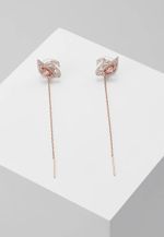 New in Gift Box Brand 5469990 Rose Gold Dazzling Swan Chain  Earrings