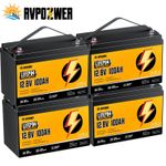 12V 100AH LiFePO4 Lithium Battery 100A BMS 15000+ Cycles RV Solar Boat Off-grid