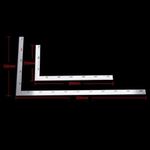 2size Right Angle Ruler Stainless Steel L Shape Square 90 Degree Dual Side Scale