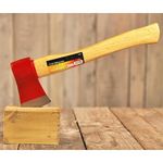 Felling Axe Garden Log Splitter Chopper Wooden Handle Steel Blade Protector 1.25