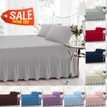 Extra Deep Valance Fitted Sheet (with or without pillows) Bed Sheet Double King