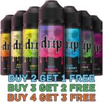 E-Liquid 100ml Vape Juice Premium 0mg Drip Max 70/30 VG/PG No Nicotine Shortfill
