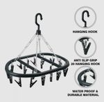 Peg Dryer 20 Clip Sock Airer Laundry Clothes Underwear Washing Hanger Drying