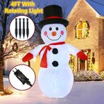 Giant Christmas Santa Inflatable Snowman LED Light Up For Yard Outdoor Decor