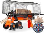 SuperHandy Electric Log Splitter Portable 6-Ton 9.6A 2200W Motor Heavy Duty