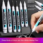 White Liquid Chalk Pen Marker for Glass Windows Blackboard Signs Craft UK