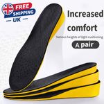 Height Increase Insoles Men Women Heel Lift Shoe Inserts Breathable Cushion Shoc